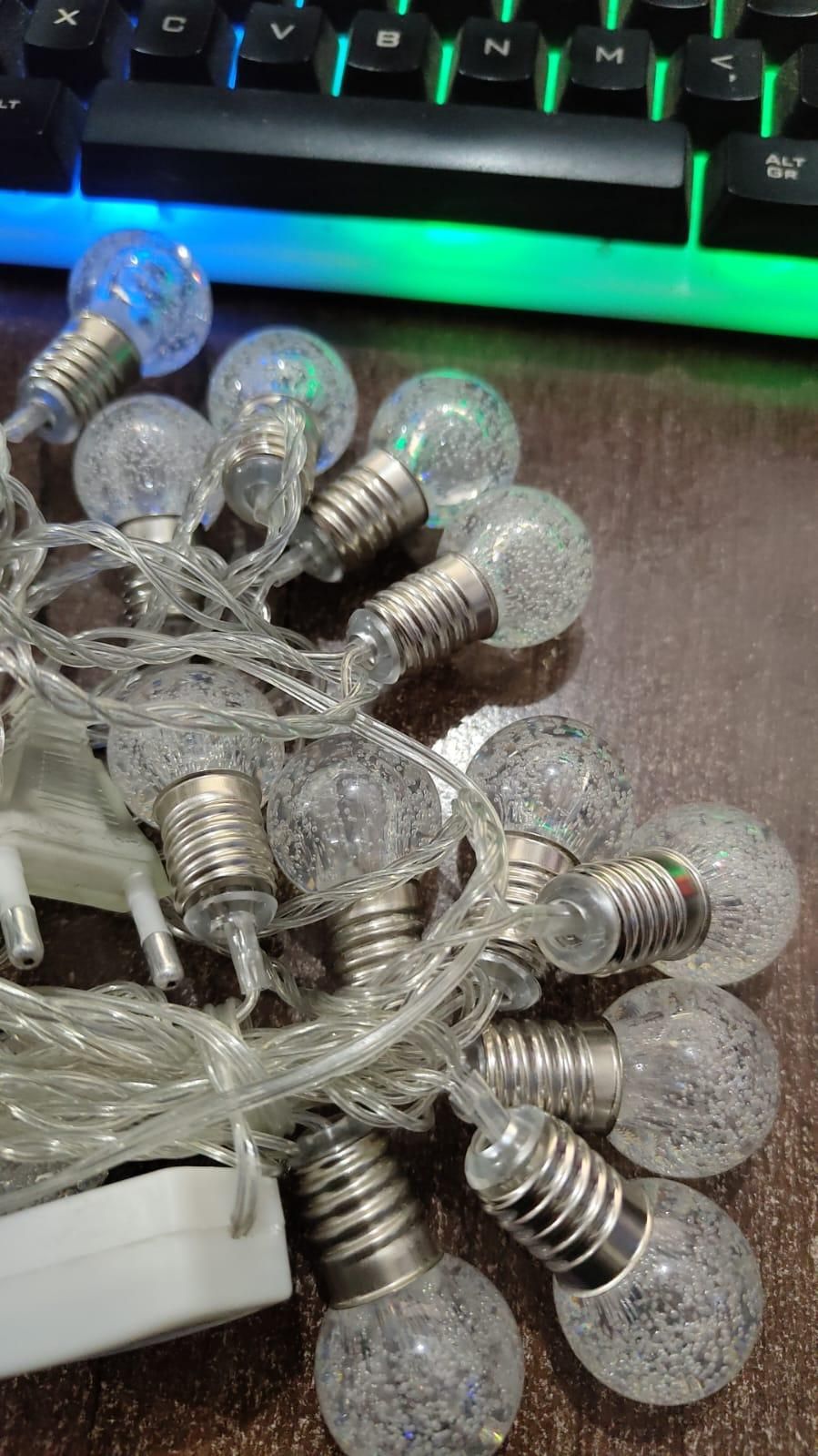 New 14 LED Crystal Bubble Ball String Christmas Fairy Lights