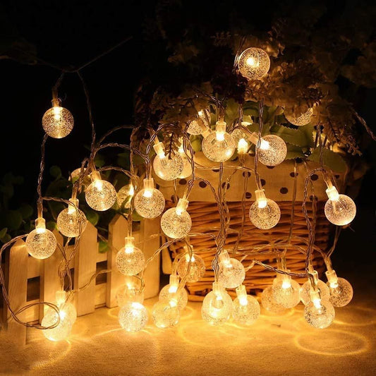 New 16 LED Crystal Balls Christmas String Light